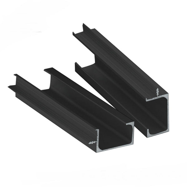 anodized / powder coated black aluminium alloy extrusion louvre panel table saw profile for cheap fence price on China WDMA