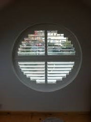 beautiful decoration shutter for circle windows /plantation shutters on China WDMA