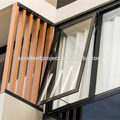 cheap house glass windows for sale aluminium framed top hung window aluminium glazed awning window on China WDMA