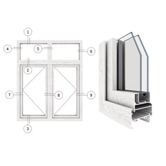 cheap price french aluminum alloy double glass swing casement opening window for home on China WDMA