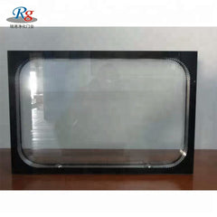 high quality window double glass aluminium window frame and glass flat window on China WDMA