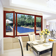 hot sell 40 series casement window/aluminium window frame and glass on China WDMA