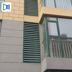 louvers for window frame aluminum horizontal blade sun shade building louvers aluminum facade louver on China WDMA