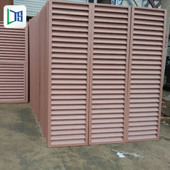 louvers for window frame aluminum horizontal blade sun shade building louvers aluminum facade louver on China WDMA