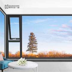 made in china double glazed slim frame aluminum alloy casement windows on China WDMA