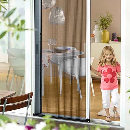 pleated retractable mosquito screen window door insect fly screen on China WDMA