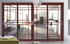 professional aluminum sliding doors for house/office high-end panel sliding doors on China WDMA