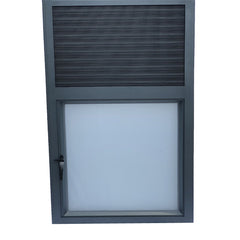 standard size jalousie aluminium double glass casement window on China WDMA