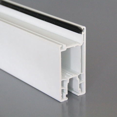 tempered glass pvc window profile 70 mm series casement swing french plastic pvc door frame on China WDMA