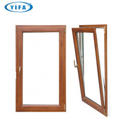 tilt turn window with louvre design /aluminum windows with electric shutter on China WDMA