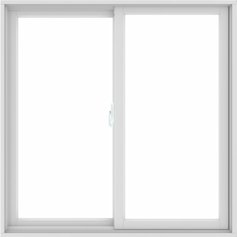 WDMA 48X48 (47.5 x 47.5 inch) White uPVC/Vinyl Sliding Window without Grids Interior