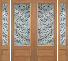 WDMA 100x96 Door (8ft4in by 8ft) Exterior Mahogany Edwards Double Door/2side w/ S Glass - 8ft Tall 1