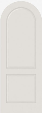 WDMA 12x80 Door (1ft by 6ft8in) Interior Swing Smooth 2040R MDF 2 Panel Round Top and Panel Single Door 1