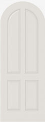 WDMA 12x80 Door (1ft by 6ft8in) Interior Swing Smooth 4040R MDF 4 Panel Round Top and Panel Single Door 1