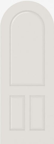 WDMA 12x80 Door (1ft by 6ft8in) Interior Swing Smooth 3210R MDF 3 Panel Round Top and Panel Single Door 1