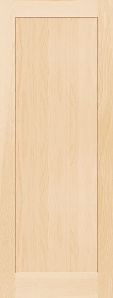 WDMA 15x96 Door (1ft3in by 8ft) Interior Swing Pine 7910 Wood 1 Panel Contemporary Modern Shaker Single Door 1