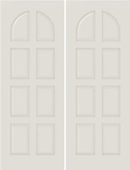 WDMA 20x80 Door (1ft8in by 6ft8in) Interior Bifold Smooth 8040 MDF 8 Panel Round Panel Double Door 1