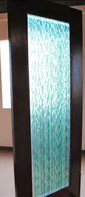 WDMA 24x84 Door (2ft by 7ft) Interior Barn Mahogany Contemporary Glass Single Door 1-Lite FG-3 Waterfall 4