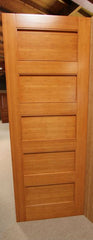 WDMA 24x96 Door (2ft by 8ft) Interior Swing Bamboo BM-10 Contemporary 5 Panel Modern Single Door 2