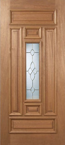 WDMA 30x80 Door (2ft6in by 6ft8in) Exterior Mahogany Narrow Single Door w/ C Glass 1