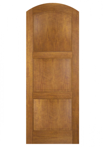 WDMA 30x84 Door (2ft6in by 7ft) Interior Swing Mahogany 3 Panel Arch Top Solid Exterior or Single Door 2