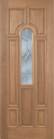 WDMA 30x96 Door (2ft6in by 8ft) Exterior Mahogany Revis Single Door w/ C Glass - 8ft Tall 1