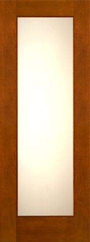 WDMA 30x96 Door (2ft6in by 8ft) Exterior Mahogany 2-1/4in Thick Contemporary Door Low-E Glass 1