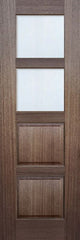 WDMA 30x96 Door (2ft6in by 8ft) Exterior Mahogany 96in 2 lite TDL Continental DoorCraft Door w/Bevel IG 1