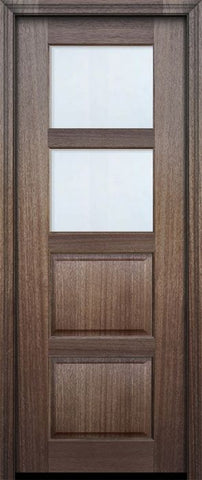 WDMA 30x96 Door (2ft6in by 8ft) Exterior Mahogany 96in 2 lite TDL Continental DoorCraft Door w/Bevel IG 2