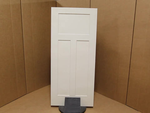 WDMA 32x80 Door (2ft8in by 6ft8in) Interior Swing Smooth 80in Craftsman III 3 Panel Shaker Solid Core Single Door|1-3/4in Thick 4