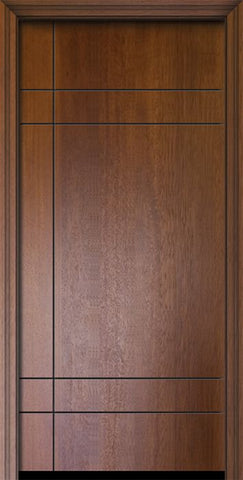 WDMA 32x80 Door (2ft8in by 6ft8in) Exterior Mahogany 80in Inglewood Solid Contemporary Door 1