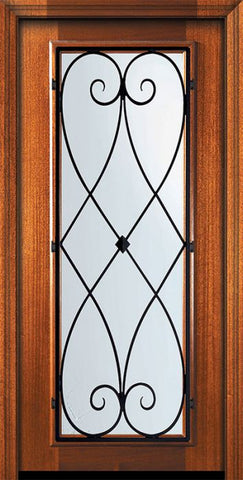WDMA 32x80 Door (2ft8in by 6ft8in) Exterior Mahogany 80in Full Lite Charleston Door 2