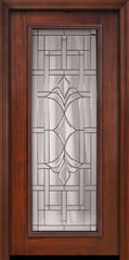 WDMA 32x80 Door (2ft8in by 6ft8in) Exterior Cherry 80in Full Lite Marsala / Walnut Door 1