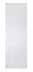 WDMA 32x96 Door (2ft8in by 8ft) Interior Swing Smooth 96in 6 Panel Primed Shaker 1-3/4in 1