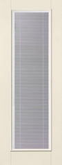 WDMA 32x96 Door (2ft8in by 8ft) French Smooth Fiberglass Impact Door 8ft Full Lite With Stile Lines Blinds 2