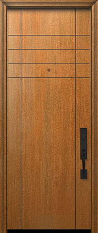 WDMA 32x96 Door (2ft8in by 8ft) Exterior Mahogany IMPACT | 96in Fleetwood Solid Contemporary Door 1