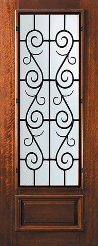 WDMA 32x96 Door (2ft8in by 8ft) Exterior Mahogany 96in 3/4 Lite St. Charles Door 1