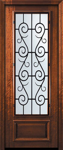 WDMA 32x96 Door (2ft8in by 8ft) Exterior Mahogany 96in 3/4 Lite St. Charles Door 2