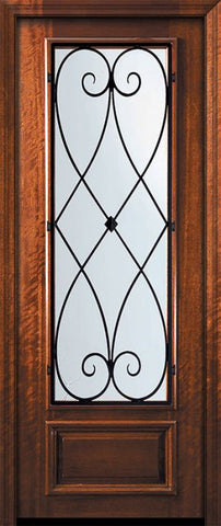 WDMA 32x96 Door (2ft8in by 8ft) Exterior Mahogany 96in 3/4 Lite Charleston Door 2