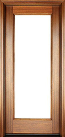 WDMA 34x78 Door (2ft10in by 6ft6in) Patio Mahogany Full View 1 Lite Impact Single Door 1-3/4 Thick 1