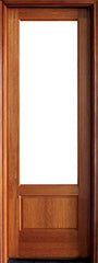 WDMA 34x78 Door (2ft10in by 6ft6in) French Mahogany Alexandria 1 Lite Impact Single Door 1-3/4 Thick 1