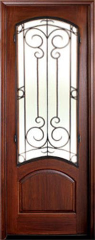 WDMA 34x78 Door (2ft10in by 6ft6in) Exterior Mahogany Sherwood Single Aberdeen 1