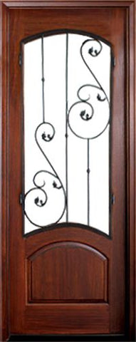 WDMA 34x78 Door (2ft10in by 6ft6in) Exterior Mahogany Tanglewood Single Aberdeen 1