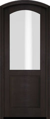 WDMA 34x78 Door (2ft10in by 6ft6in) Exterior Swing Mahogany 2/3 Arch Lite Arch Top Entry Door 2