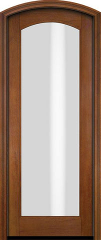 WDMA 34x78 Door (2ft10in by 6ft6in) Exterior Swing Mahogany Full Arch Lite Arch Top Entry Door 4