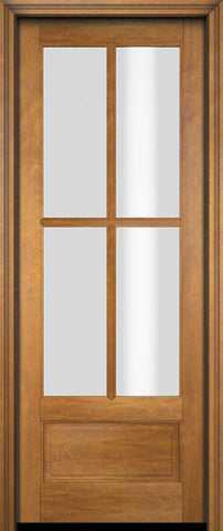 WDMA 34x78 Door (2ft10in by 6ft6in) Interior Swing Mahogany 3/4 4 Lite TDL Exterior or Single Door 1