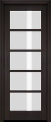 WDMA 34x78 Door (2ft10in by 6ft6in) French Barn Mahogany 5 Lite TDL Exterior or Interior Single Door 3
