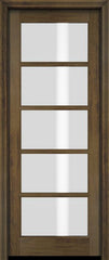 WDMA 34x78 Door (2ft10in by 6ft6in) French Barn Mahogany 5 Lite TDL Exterior or Interior Single Door 4