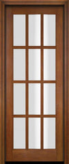 WDMA 34x78 Door (2ft10in by 6ft6in) French Swing Mahogany 12 Lite TDL Exterior or Interior Single Door 4