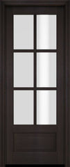 WDMA 34x78 Door (2ft10in by 6ft6in) Interior Swing Mahogany 3/4 6 Lite TDL Exterior or Single Door 2